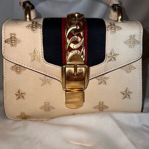 Gucci Sylvie Mini Bee Star top-handle bag